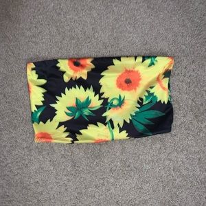 Flower tube top